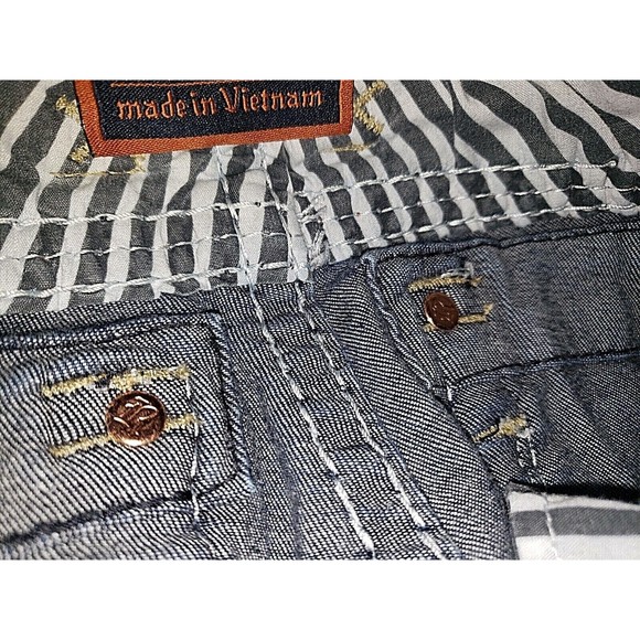 Rock Revival Betty Jeans Straight Women 24 Blue Medium Wash Stretch Thick Stitch - Picture 8 of 12